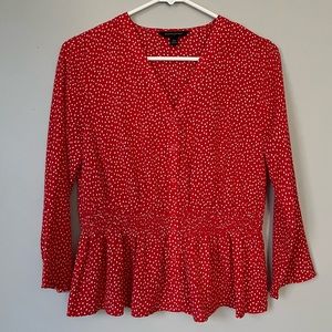 Banana Republic Orange Blouse XS